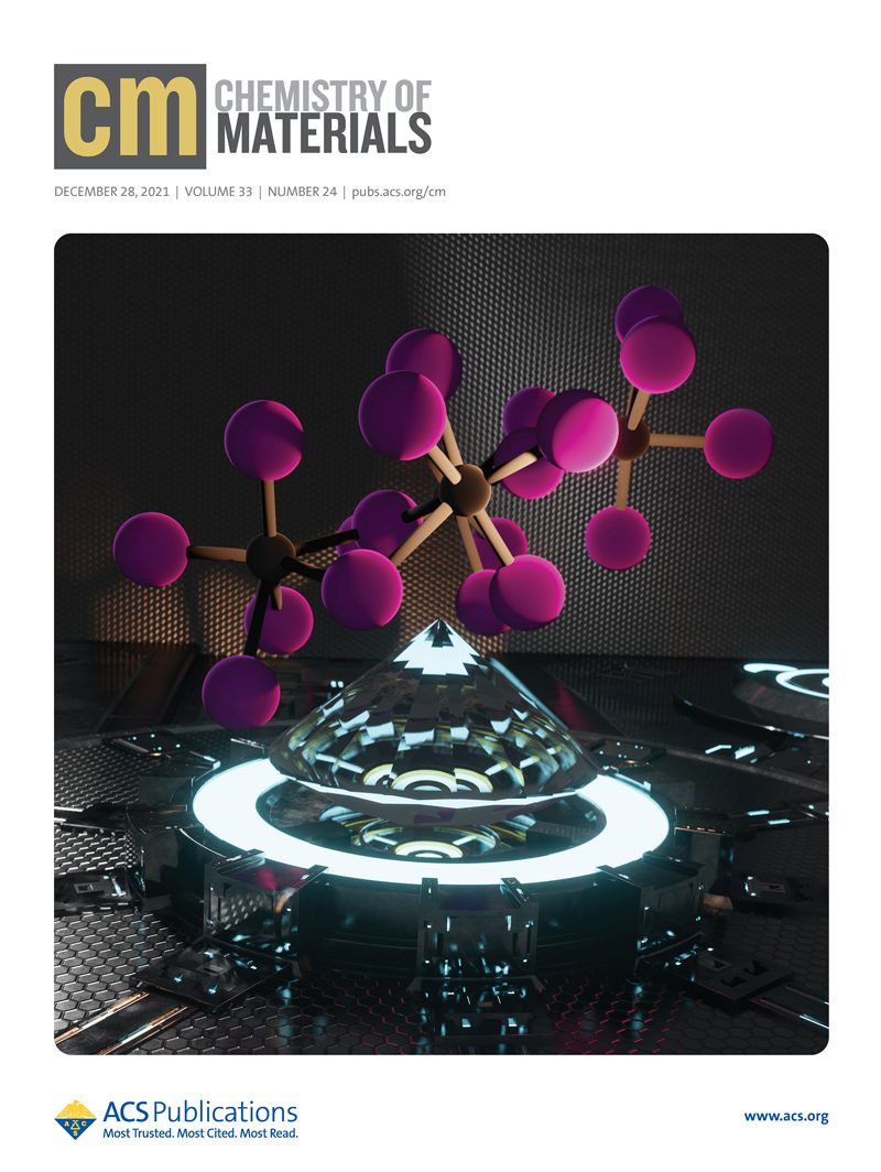 Front cover of Chemistry of Materials, Marshall et al., 2021